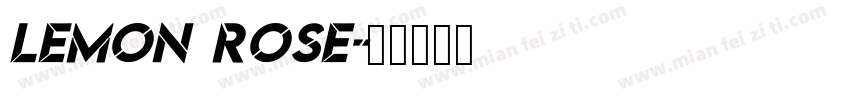 Lemon Rose字体转换